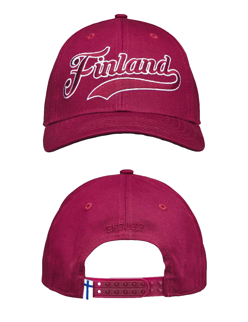 Finland lippalakki burgundy - Image 2
