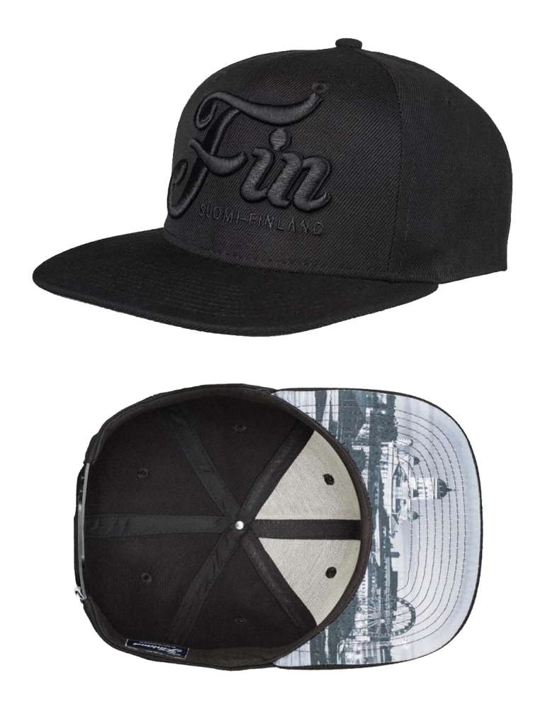 Fin lippalakki musta