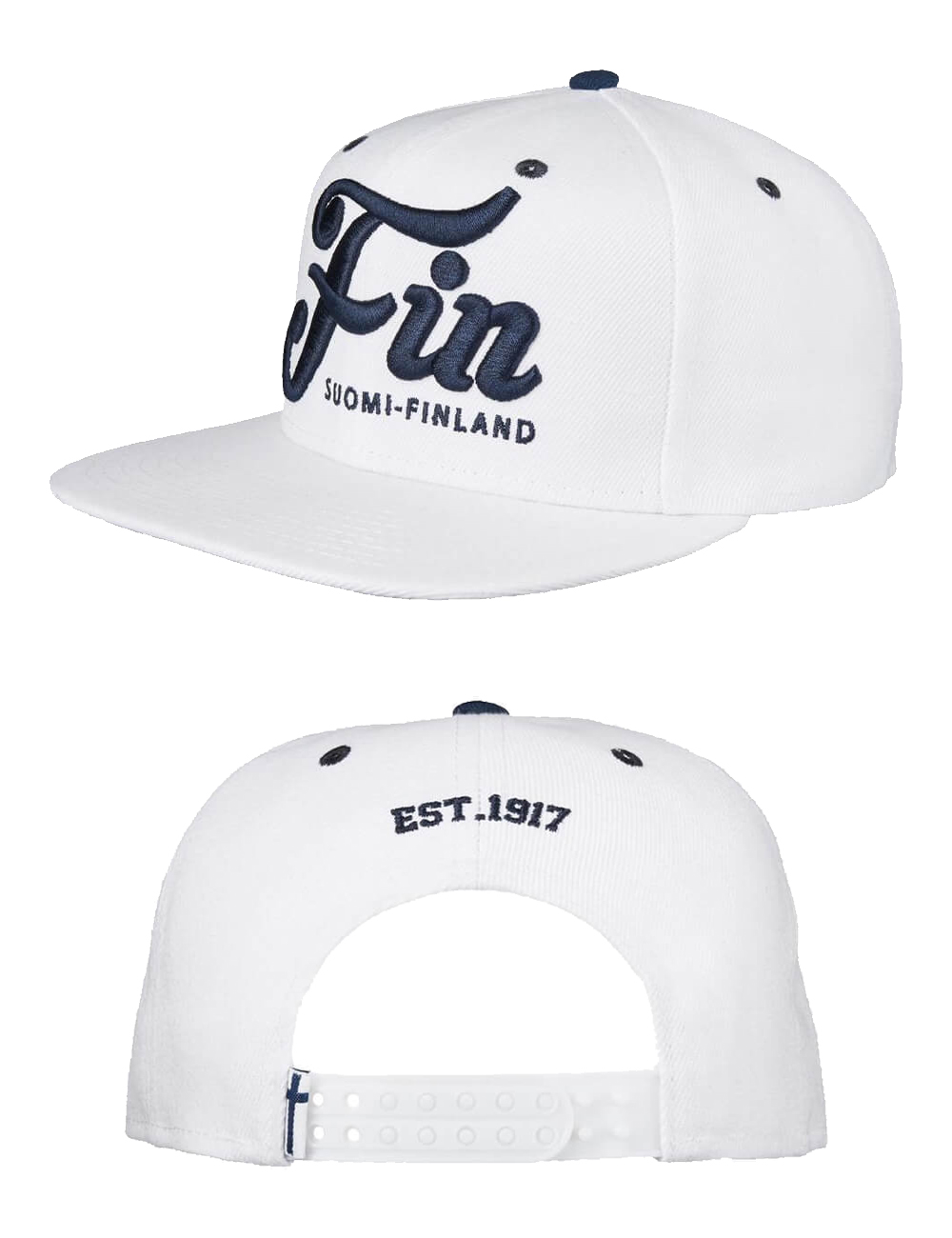 Fin lippalakki valkoinen