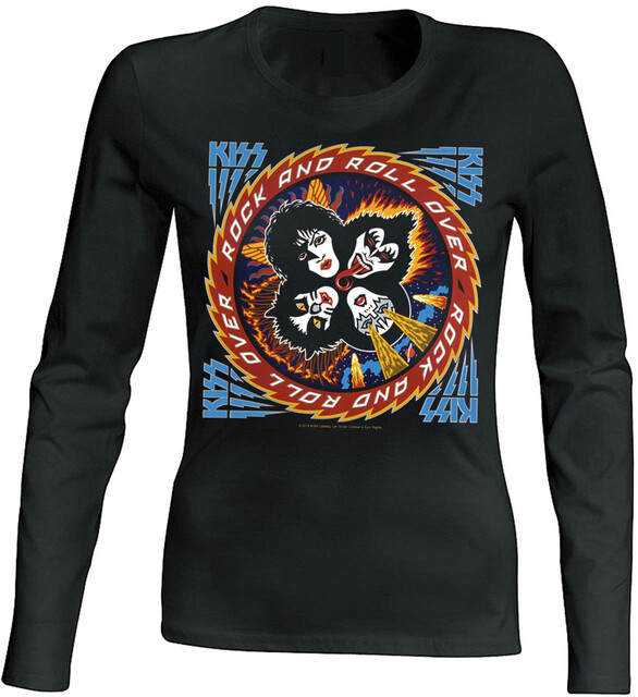Kiss - Rock and roll over Naisten Pitkähihainen T-Paita