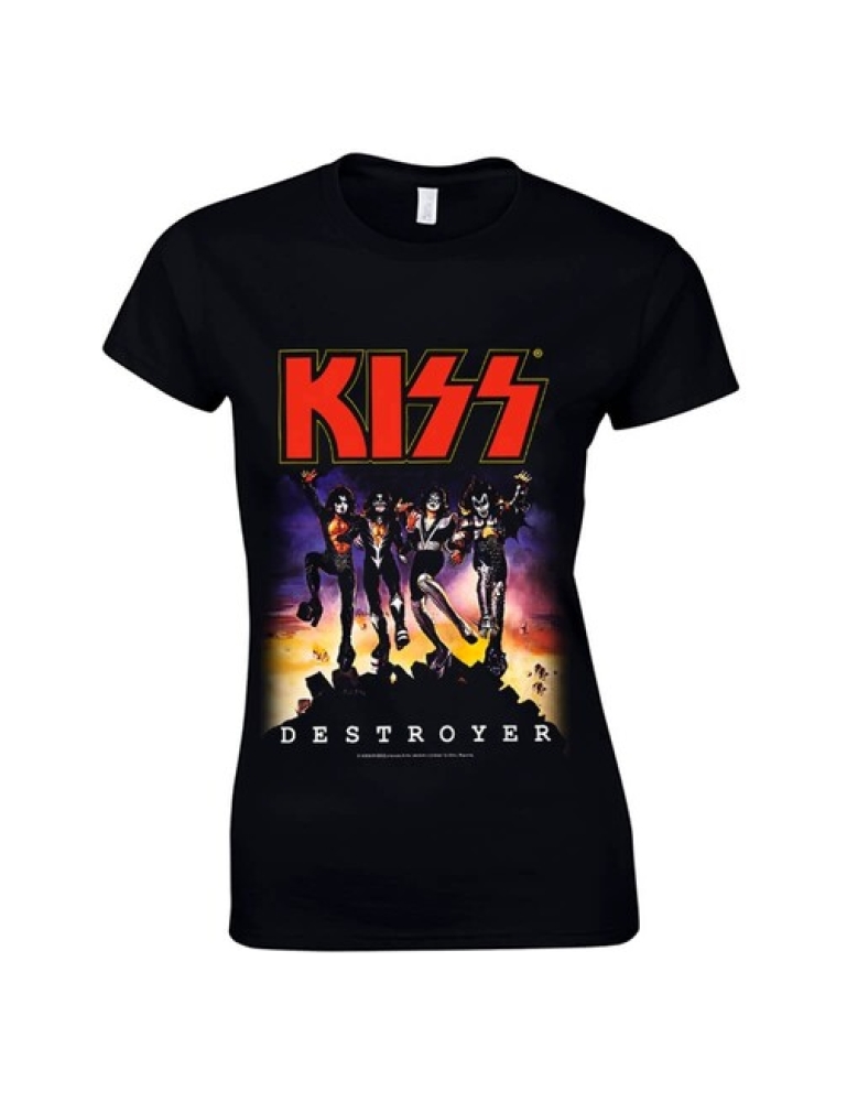 Kiss - Destroyer album Girlie t-shirt Naisten T-Paita