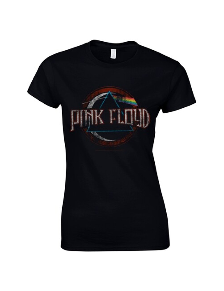 Pink Floyd - Dark side of the moon new logo Naisten T-Paita