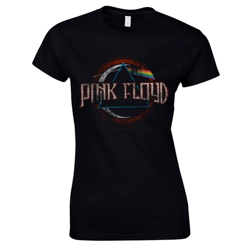 Pink Floyd - Dark side of the moon new logo Naisten T-Paita