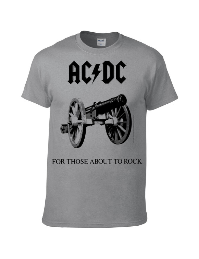 AC/DC For Those about to rock Grey T-Paita
