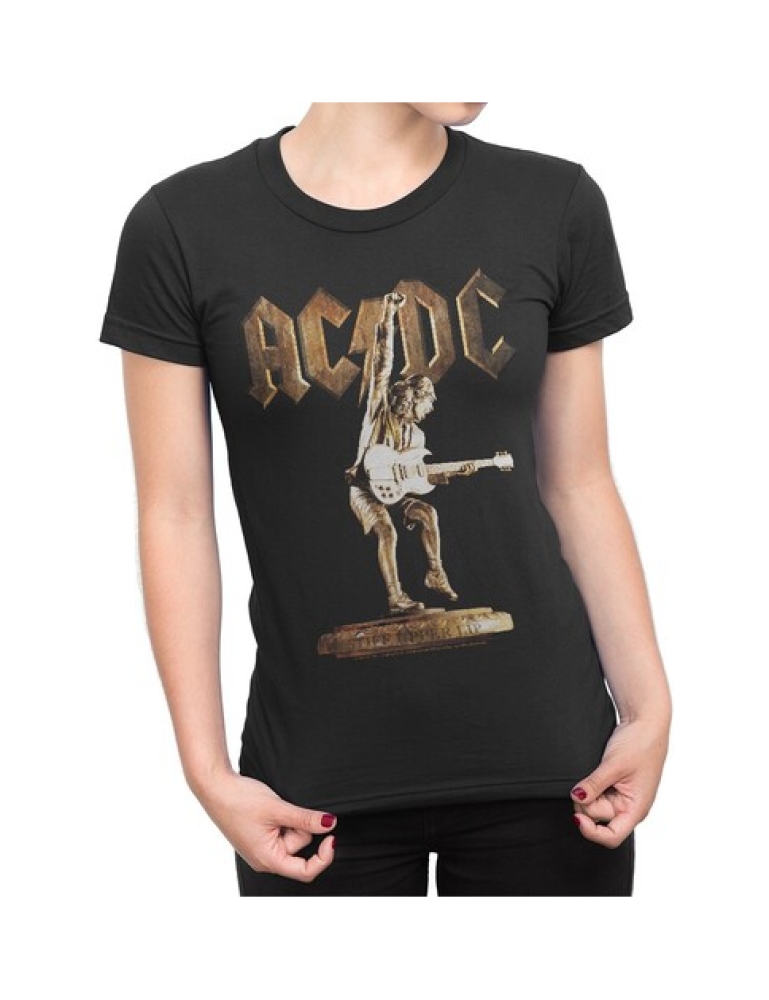 Ac/Dc Stiff Upper Lip Fitted T-Shirt (lady) Naisten T-Paita