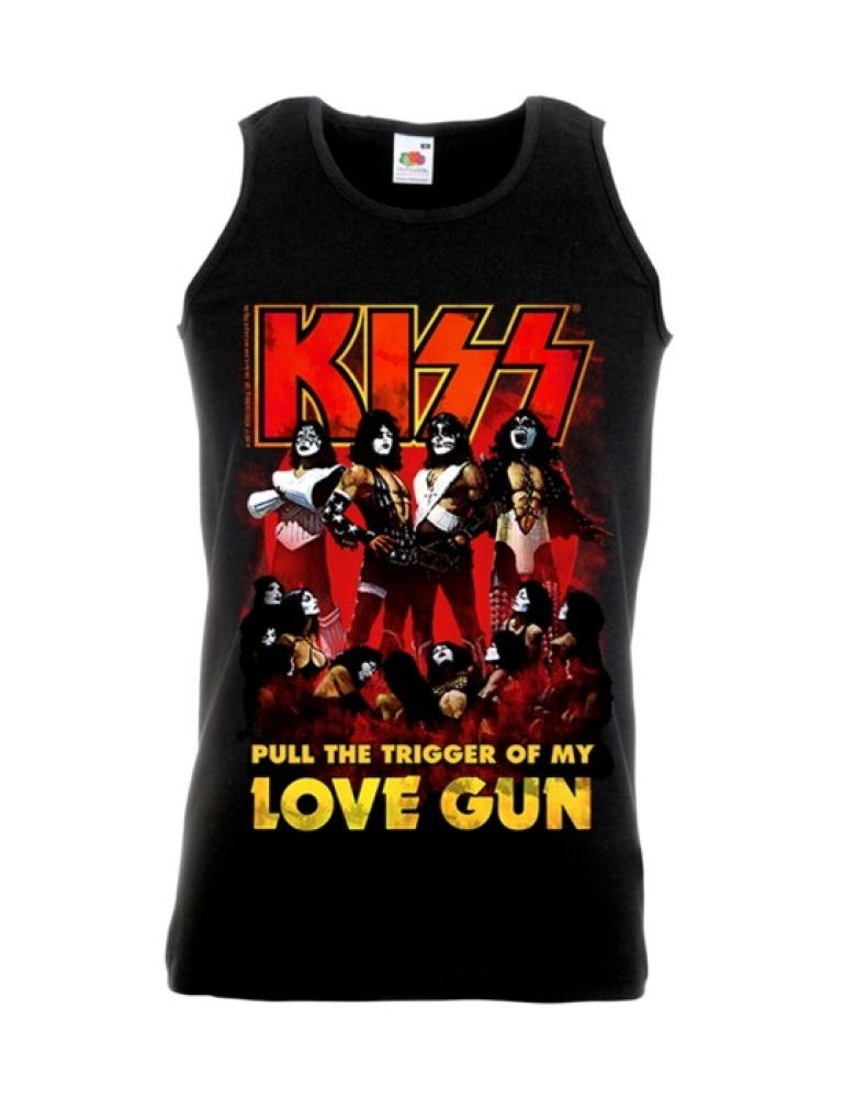 Kiss - Love Gun Hihaton T-Paita