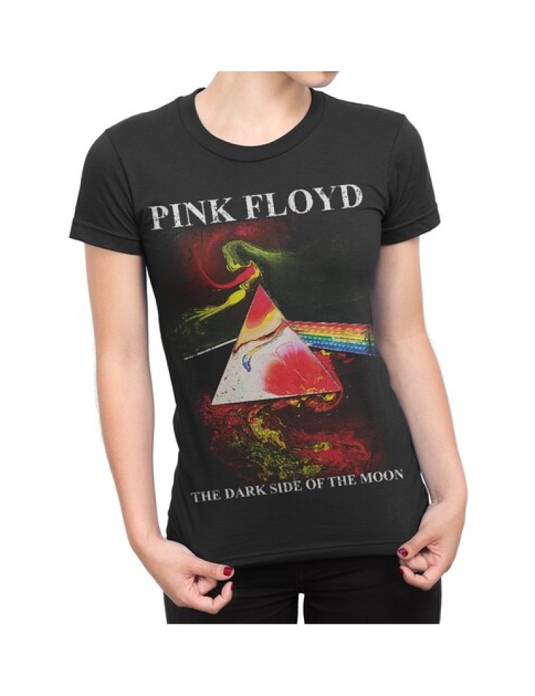 Pink Floyd- Dark side of the moon art print Naisten T-Paita