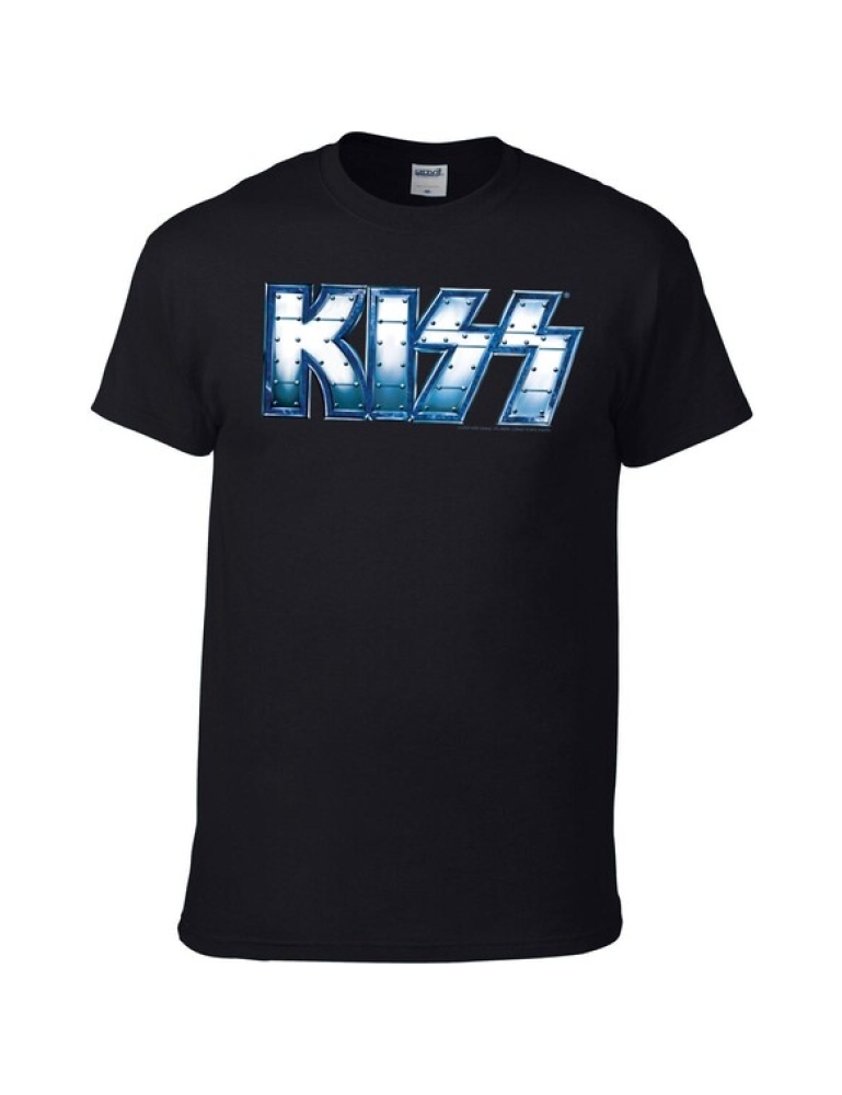 Kiss - Metallic logo T-Paita