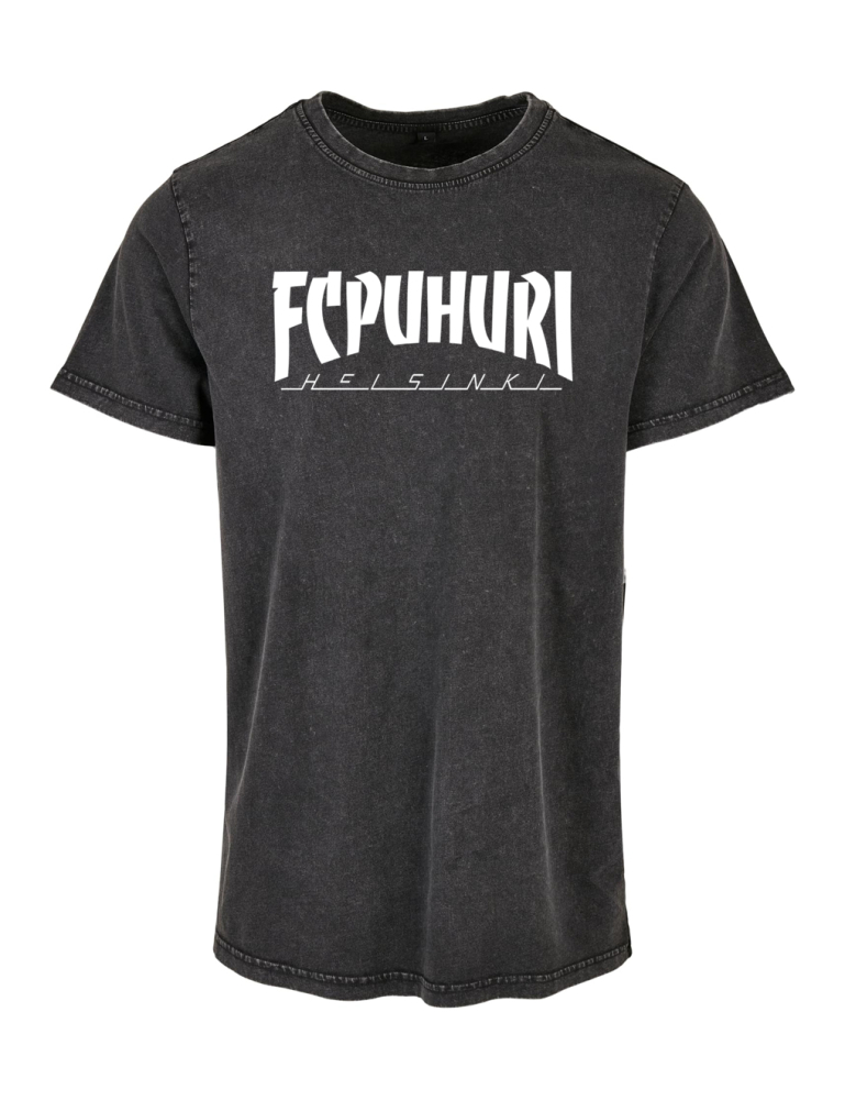 Acid Washed Text Crest, Tee