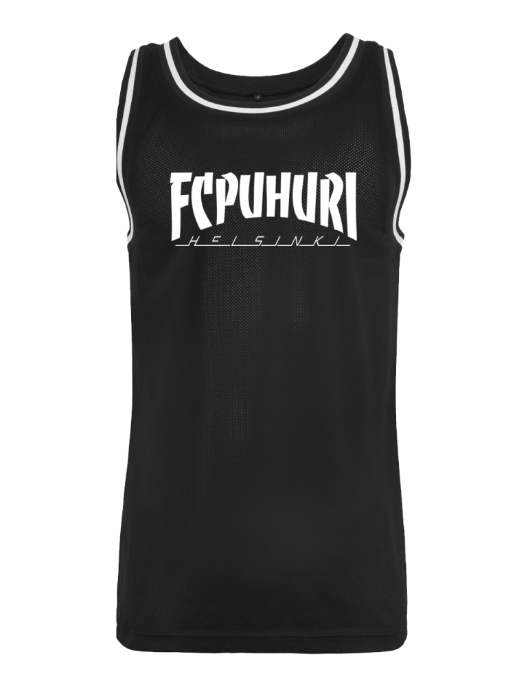 Mesh Text Crest, Tanktop