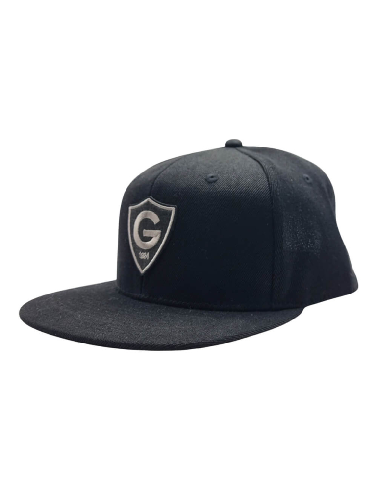 GS Crest Black, Flat Peak Cap