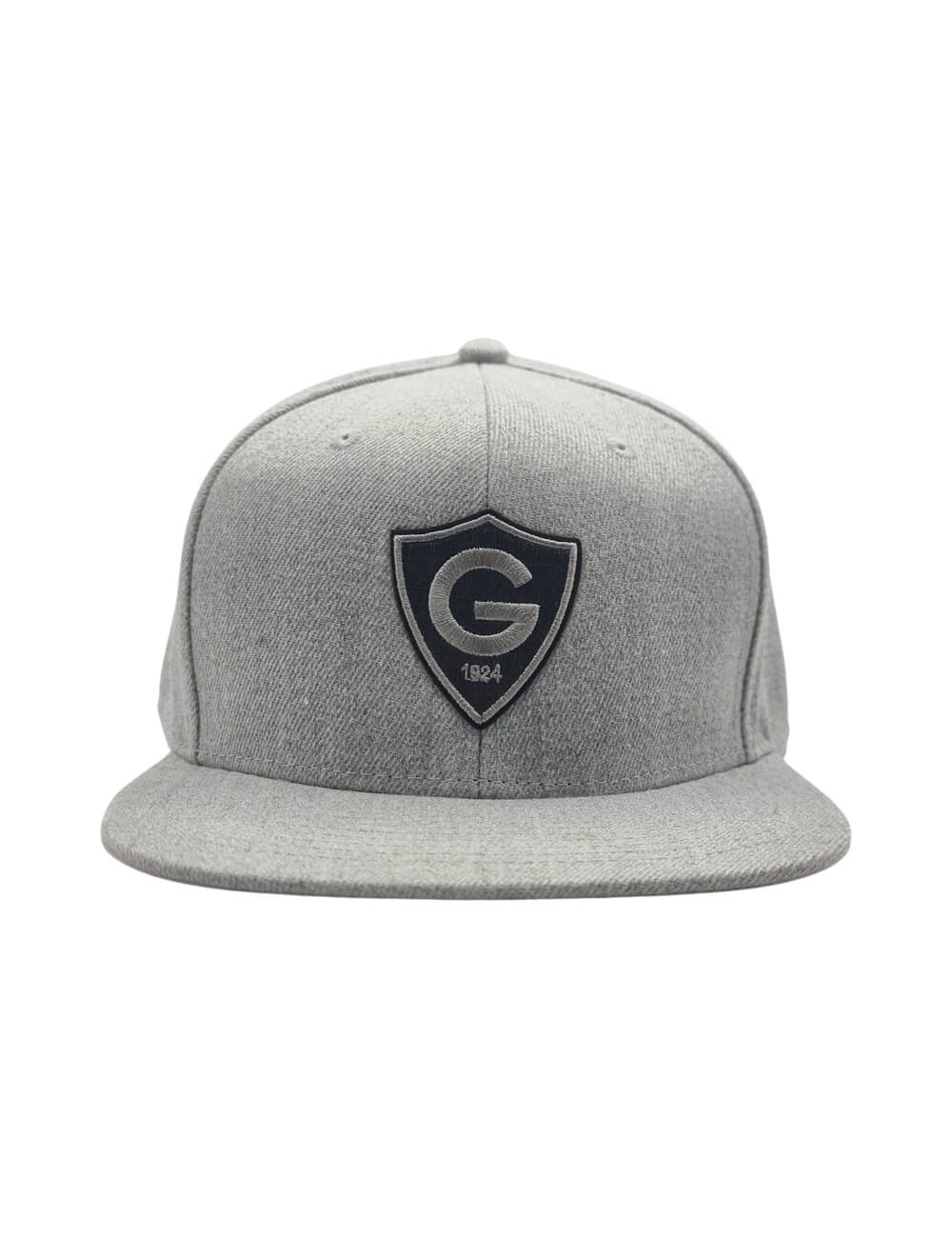 GS Crest Heather Grey, Flat Peak Cap - Image 2