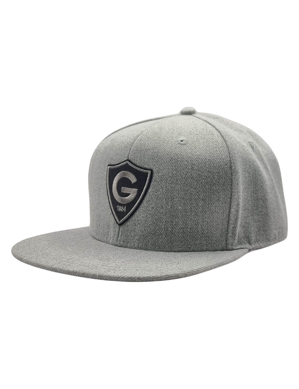 GS Crest Heather Grey, Flat Peak Cap