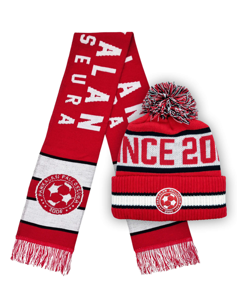 Pakkalan Palloseura – tupsupipo & kaulahuivi -paketti