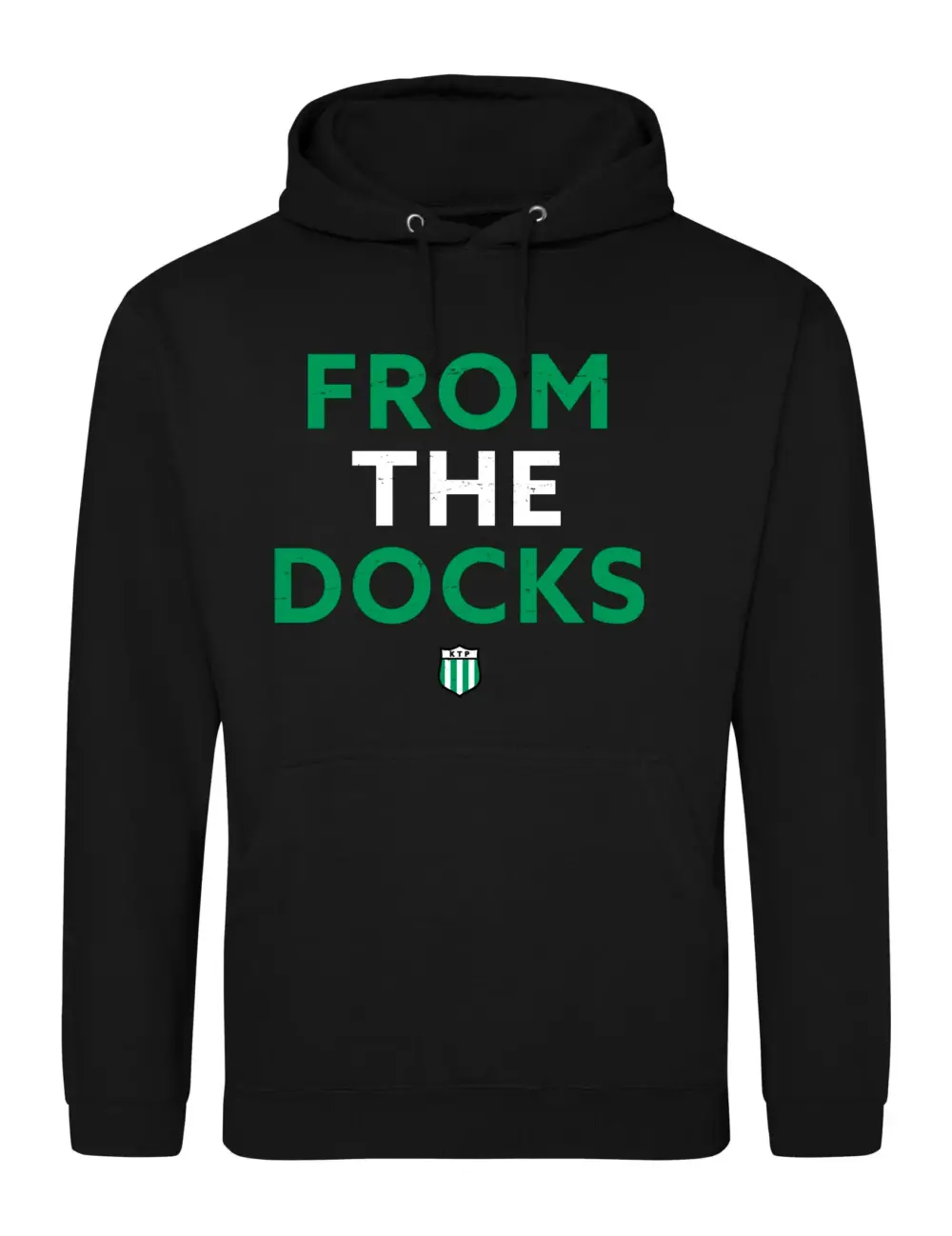 FC KTP - From The Docks Distressed - Musta, Huppari