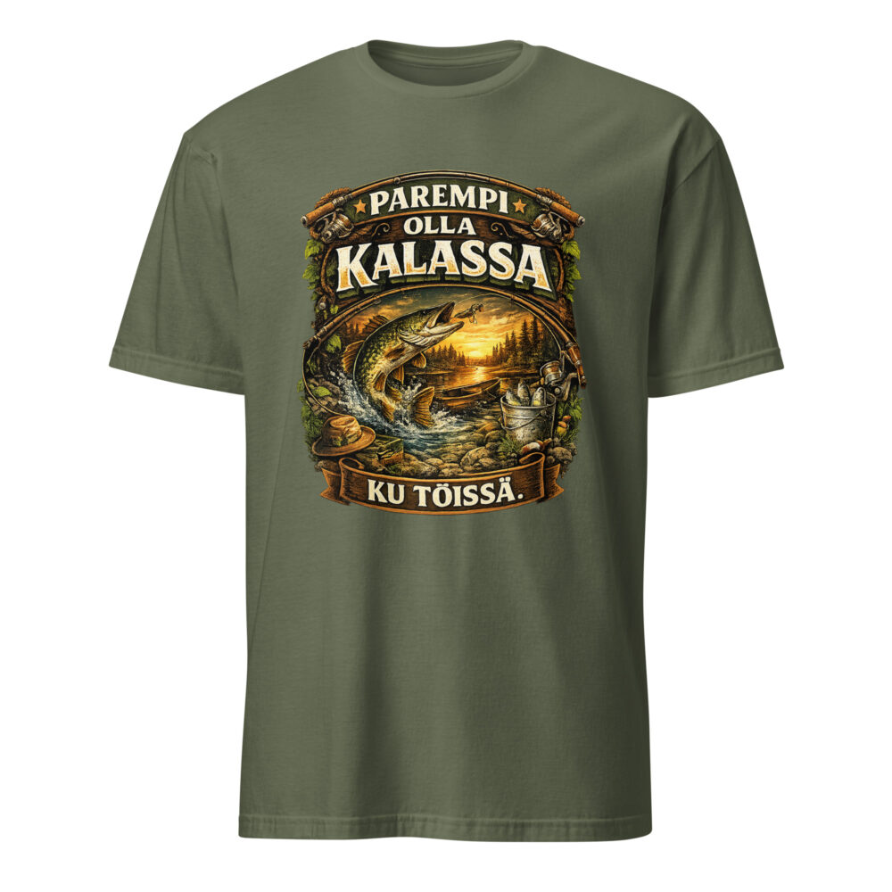 Parempi Olla Kalassa Ku Töissä, T-Paita