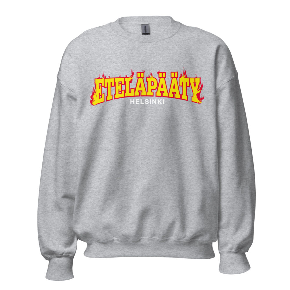 Eteläpääty - Liekkilogo, Collegepaita