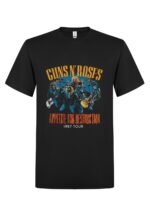 Guns N´ Roses Appetite for destruction live skulls 1987 T-Paita