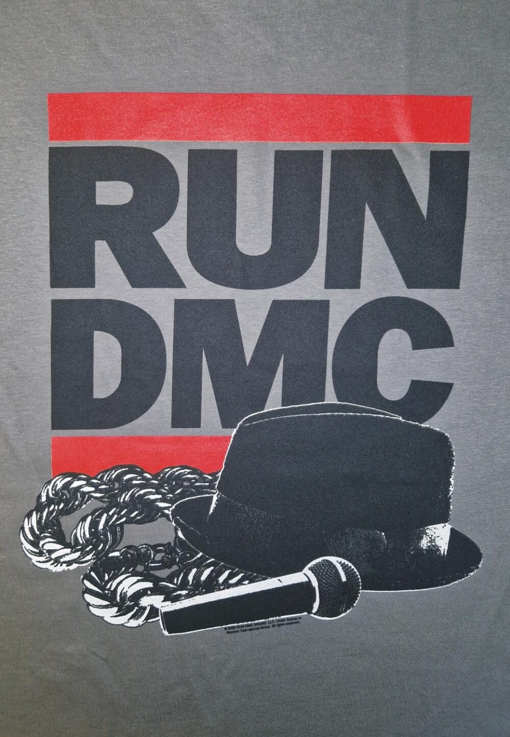 RUN DMC Hat And Chain T-Paita