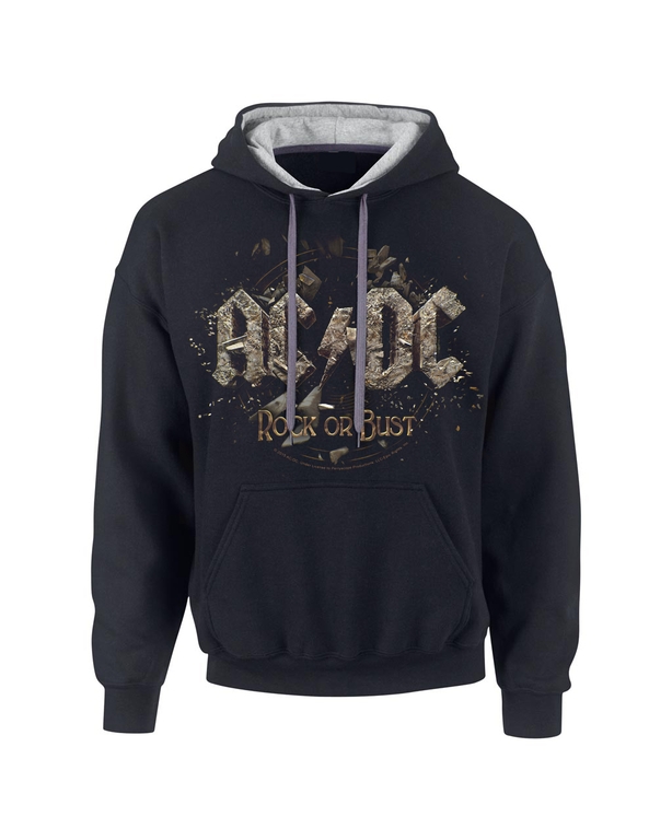 AC/DC Rock or bust Black and grey mens Huppari