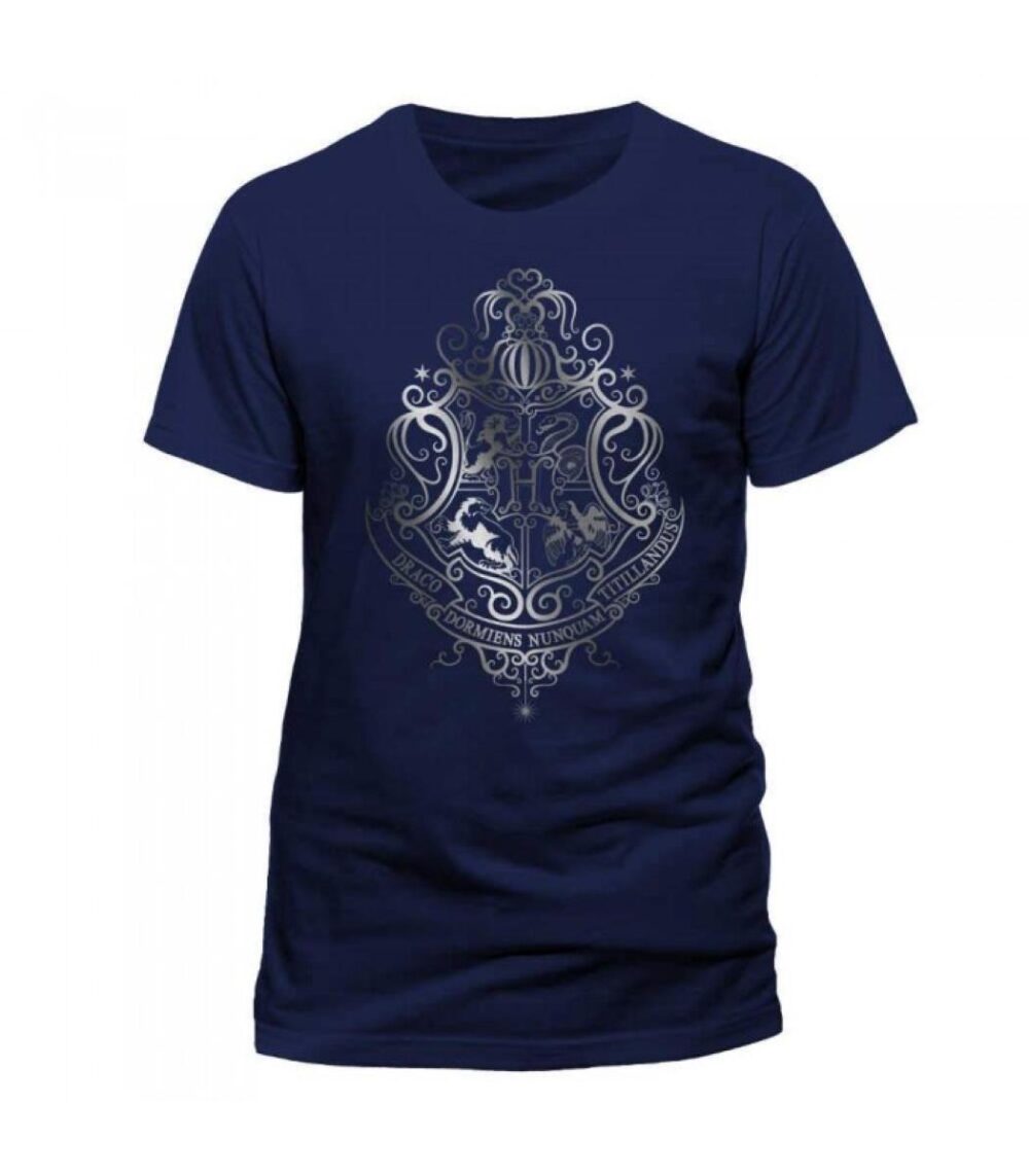 Harry Potter - Silver Foil Crest T-Paita