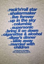 Oasis- Definitely Maybe Tracklistning Zip-up Huppari