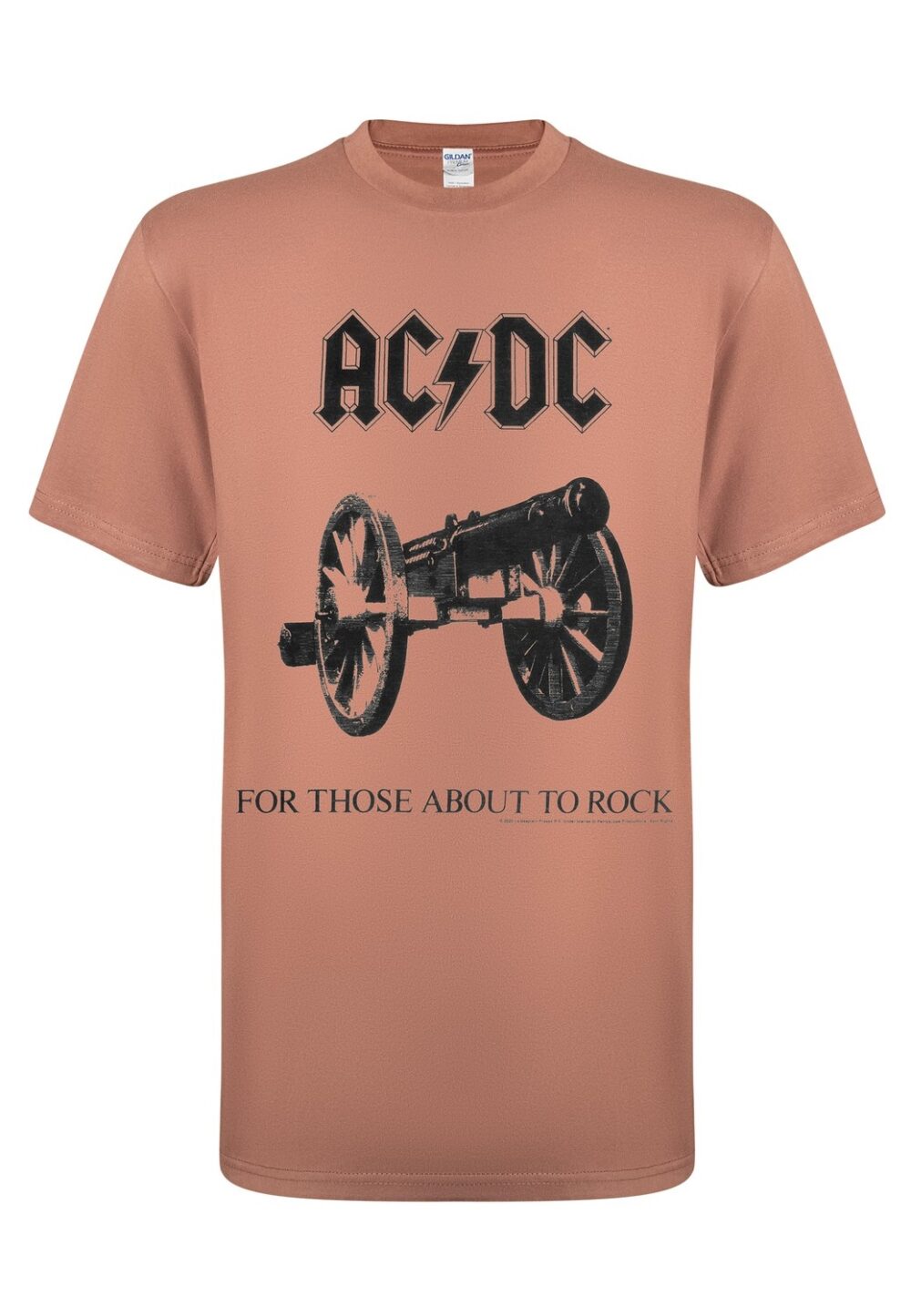AC/DC For Those about to rock Ruskea T-Paita
