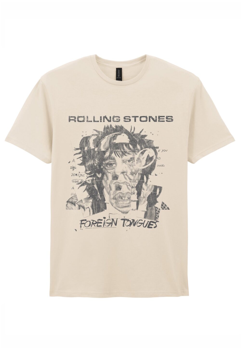 Rolling Stones Foreign Tongues Art Tracks T-Paita