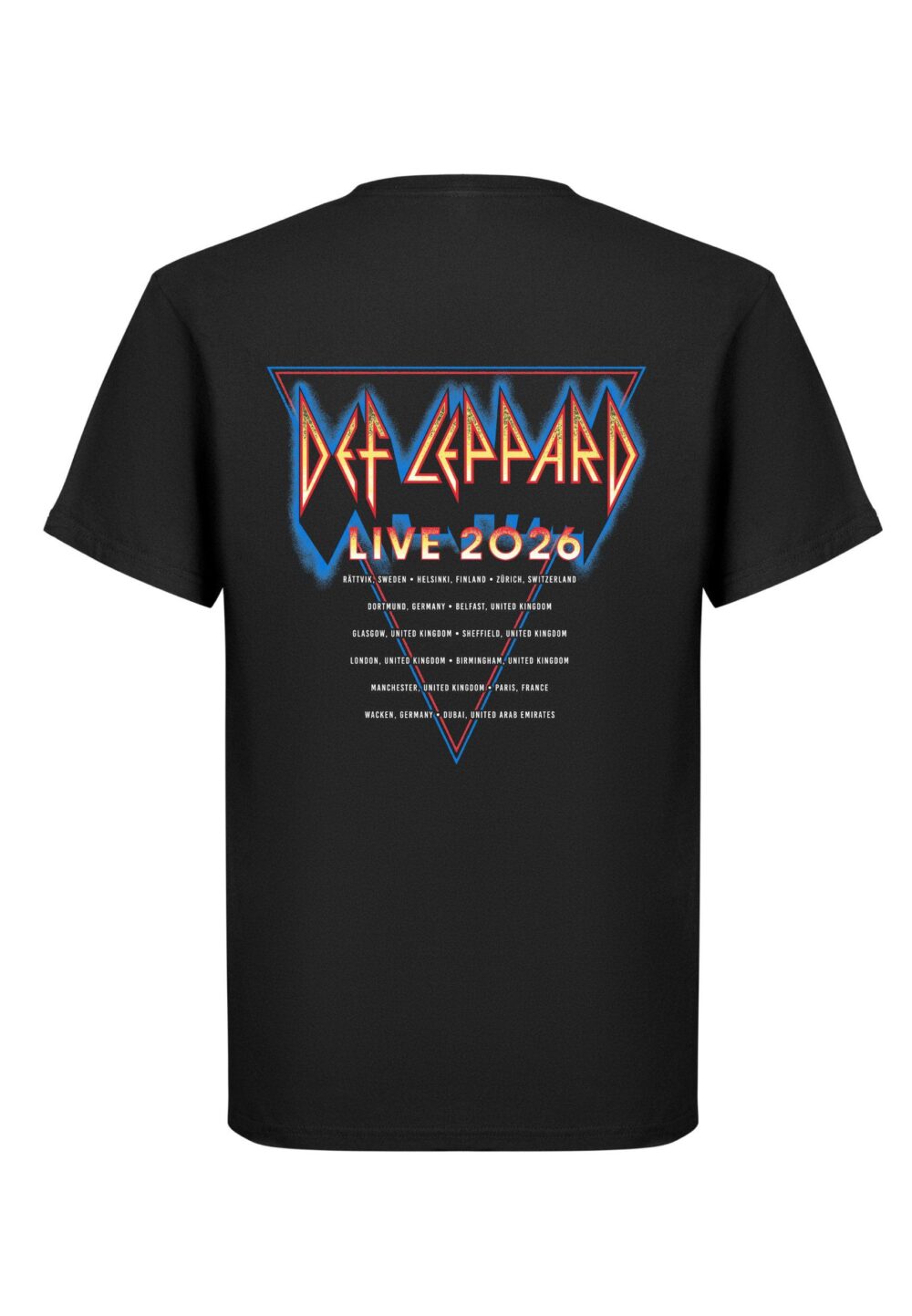 Def Leppard Tour 2026 T-Paita