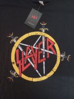 Slayer Pentagram distressed T-Paita