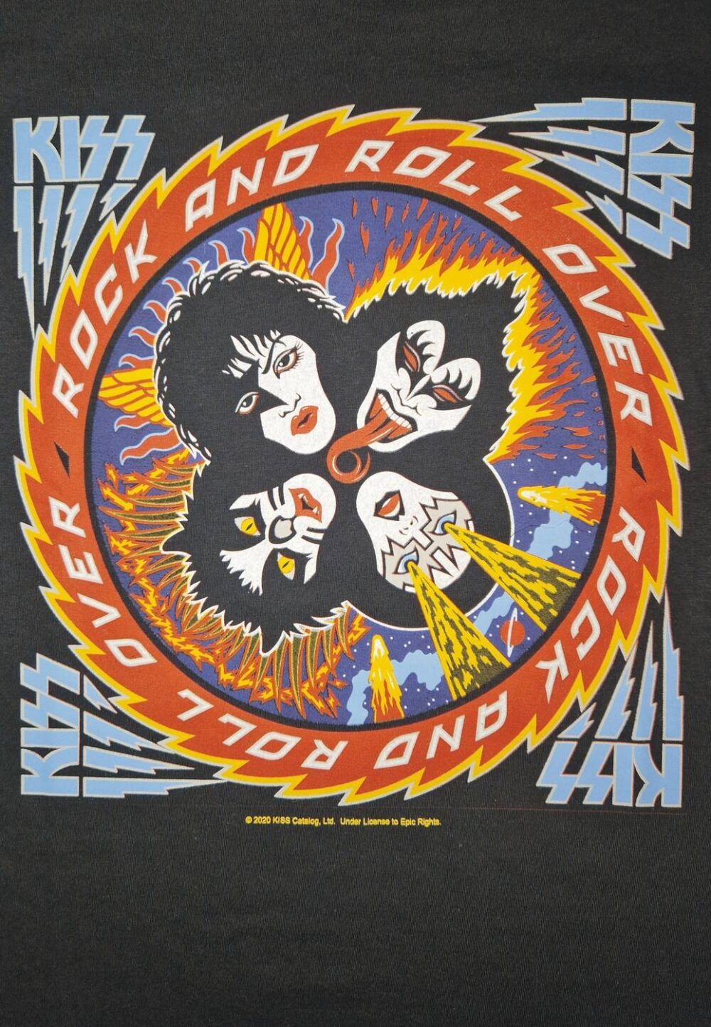 Kiss - Rock and roll over Naisten Pitkähihainen T-Paita