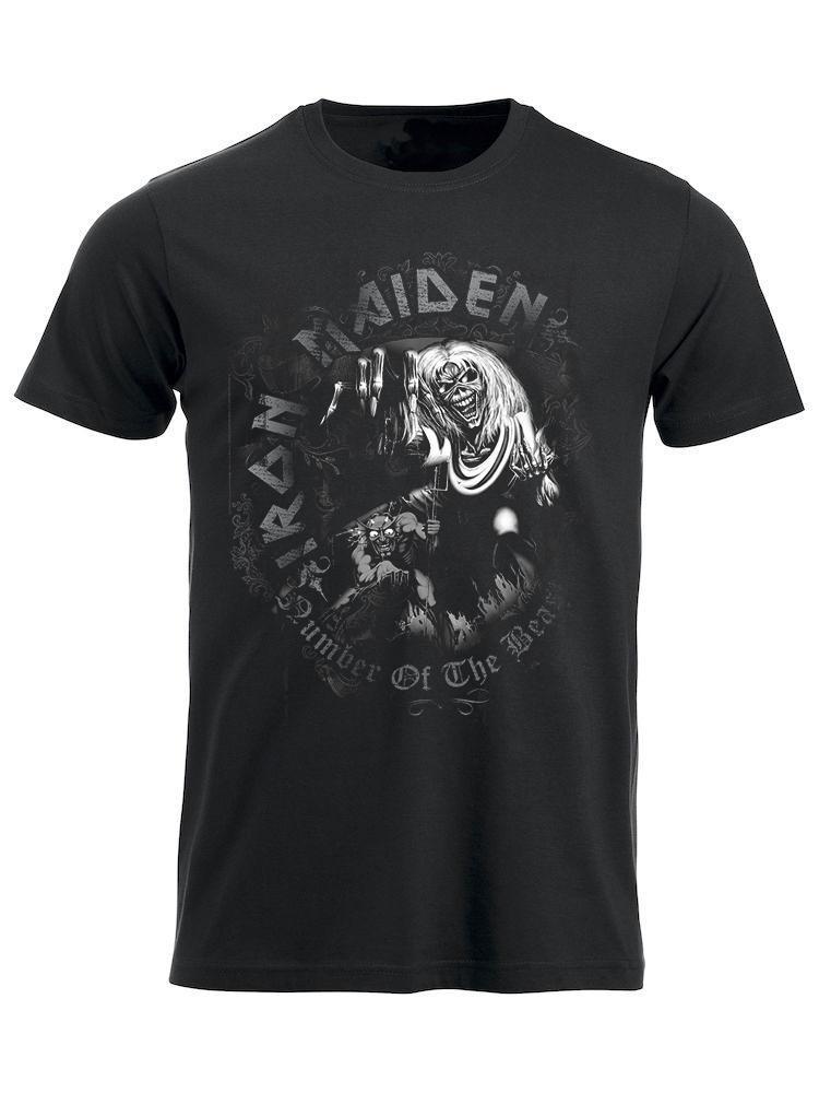 Iron Maiden Number of the Beast Watermark T-Paita