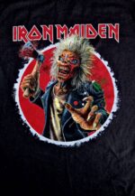 Iron Maiden Axe Eddie Exploding Circle Back and Front T-Paita