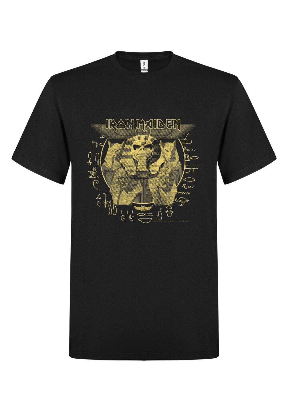 Iron Maiden Powerslave HieroglyphCircle T-Paita