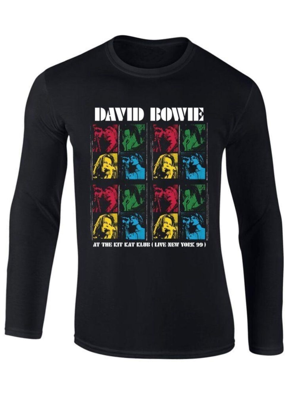 David Bowie New York Kit Kat Club T-Paita Pitkähihainen