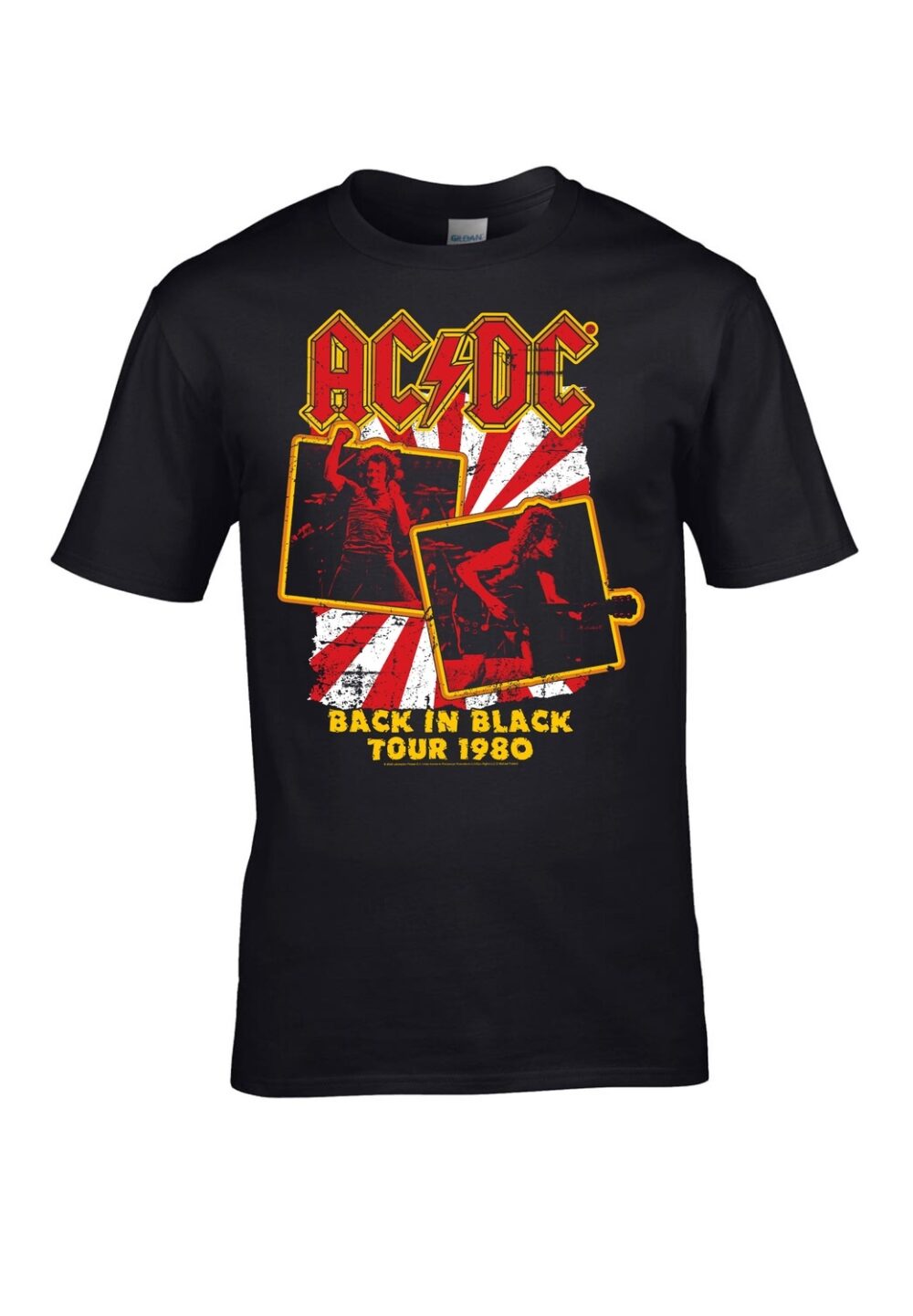 Ac/dc Back in Black Tour 1980 T-Paita