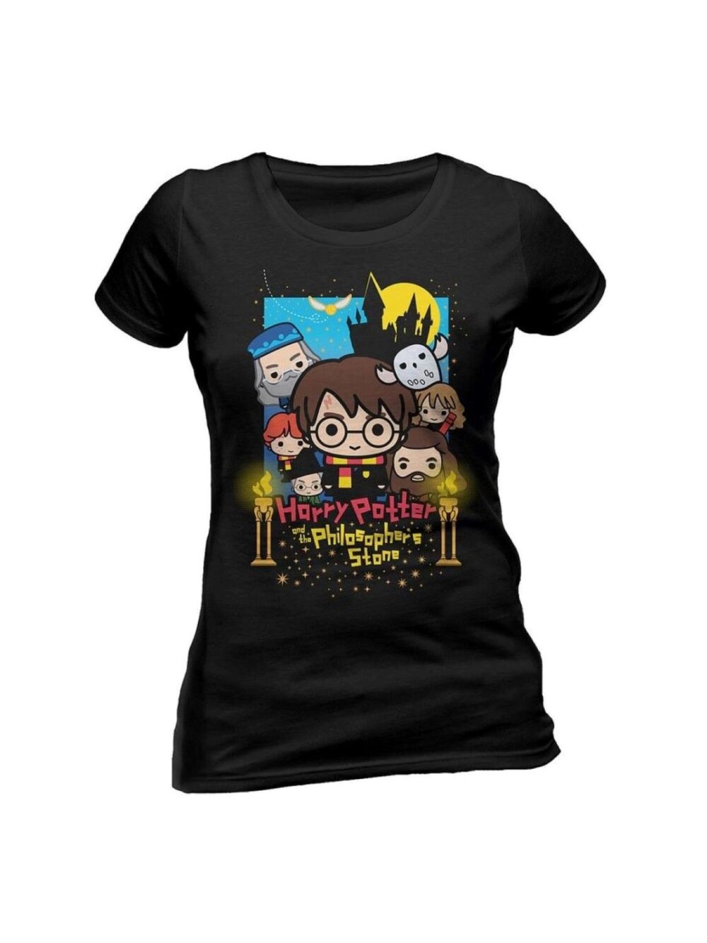 Harry Potter - Cute Poster Art Fotl Fitted Naisten T-Paita