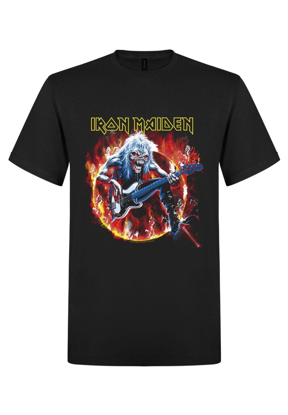 Iron Maiden Eddie Live Flames T-Paita