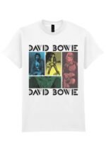 David Bowie Mick Rock College T-Paita