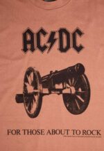 AC/DC For Those about to rock Ruskea T-Paita