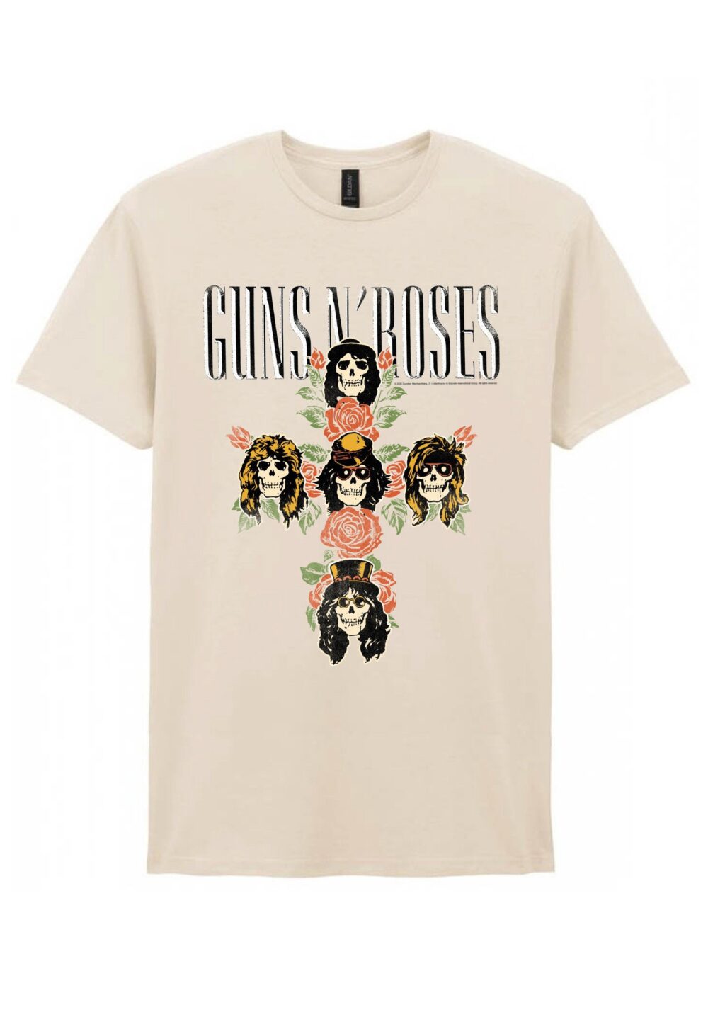 Guns N´Roses Rose Cross T-Paita