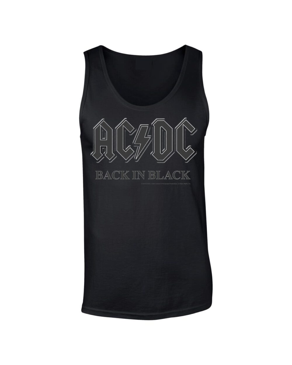 AC/DC Back in Black Hihaton T-Paita
