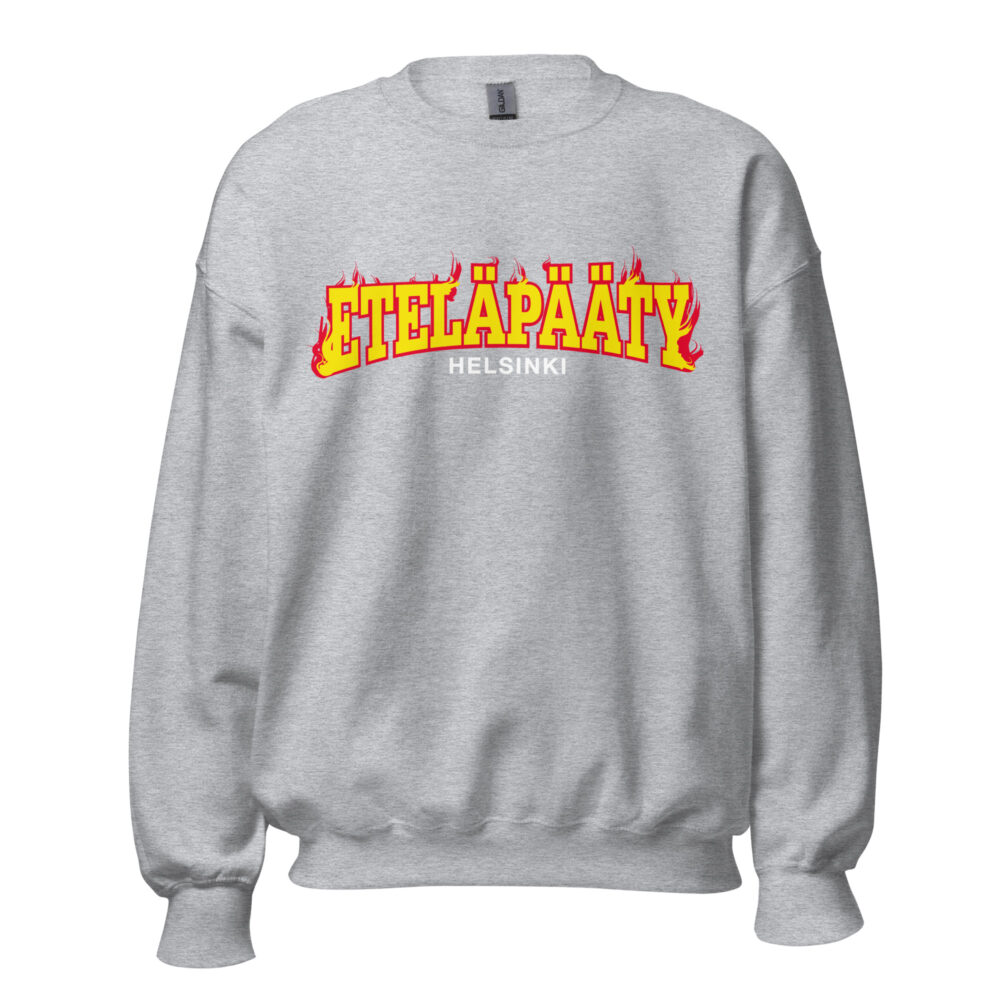Eteläpääty – Liekkilogo, Collegepaita