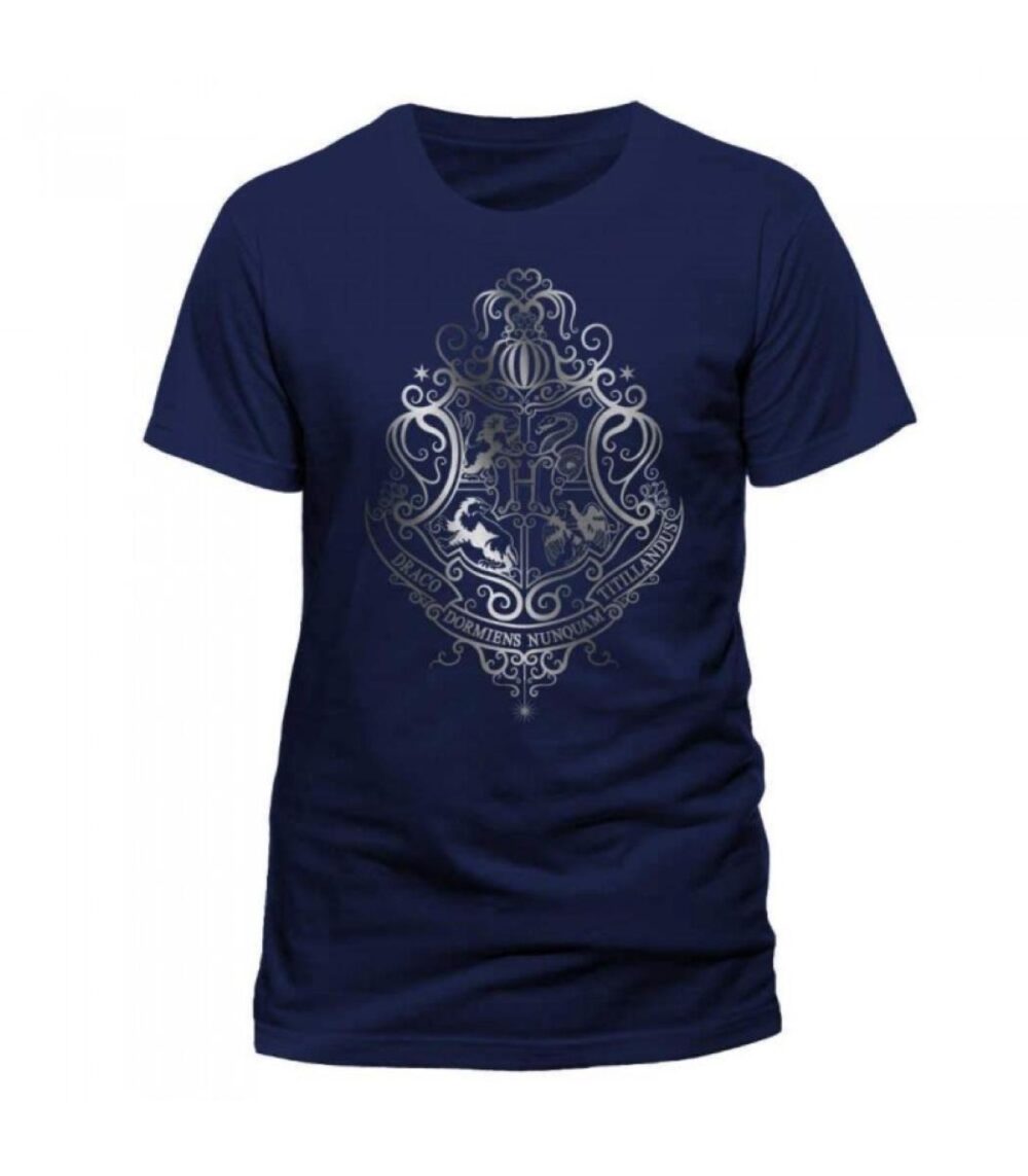 Harry Potter - Silver Foil Crest T-Paita