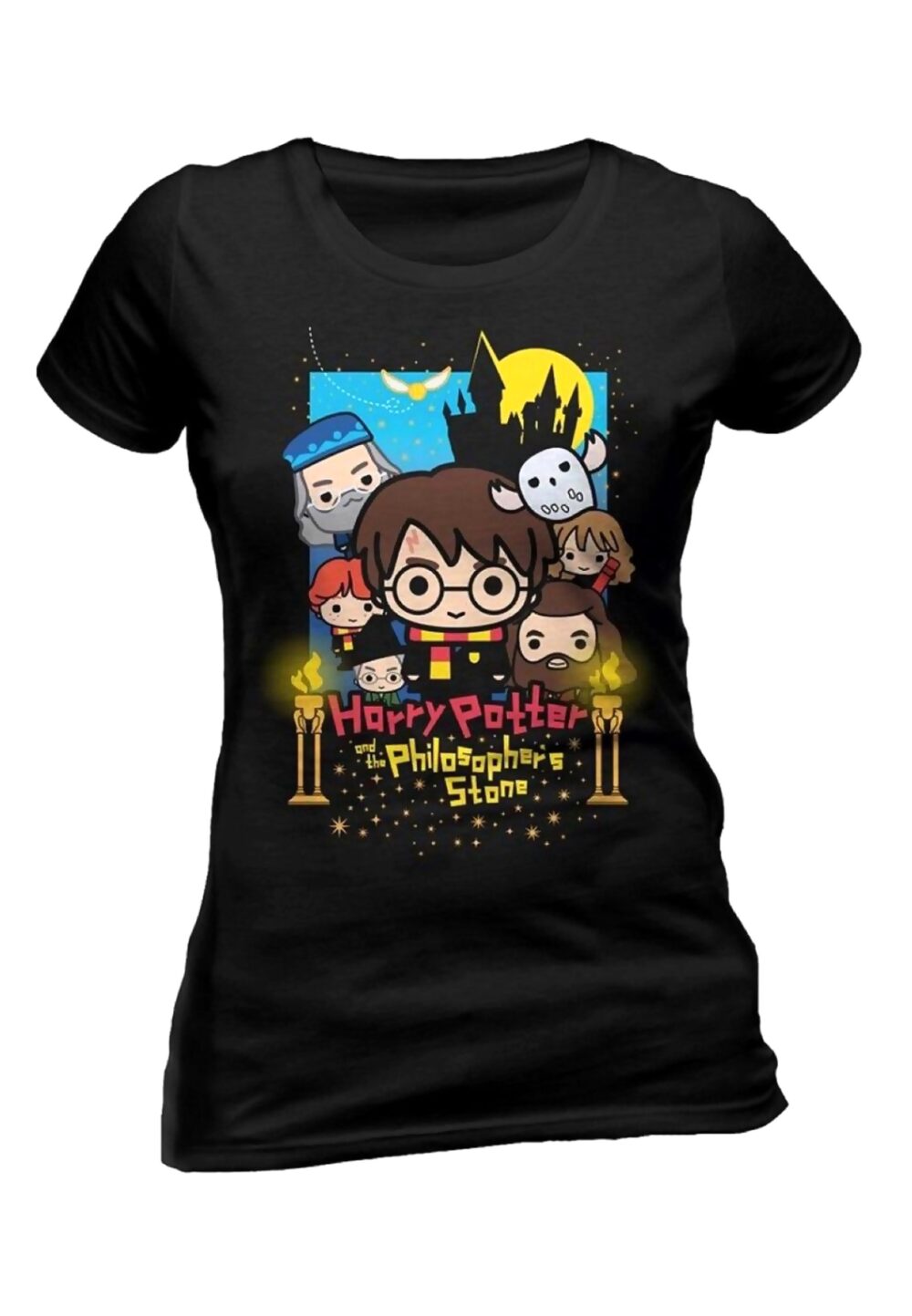 Harry Potter - Cute Poster Art Fotl Fitted Naisten T-Paita